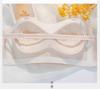 Large Size Women Strapless Lingerie Minimizer Bra Beauty Back Wireless Brassiere Gathered Push Up Bralette Non Slip Seamless Underwear Top