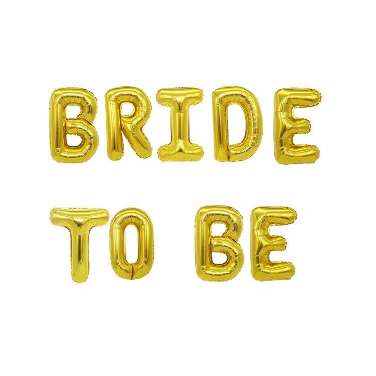 Rose Gold 'Bride to Be' Balloon Set for Wedding or Valentine's Day Party