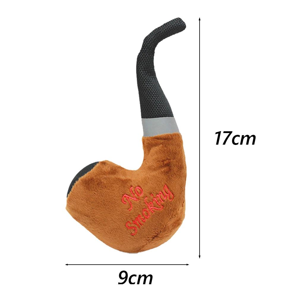 Plush Pipe Slippers Pet Stuffed Toys for Small Dogs Squeaky Puppy Dog Chew Toy Chihuahua Pug Clean Teeth Honden Speelgoed Pipe