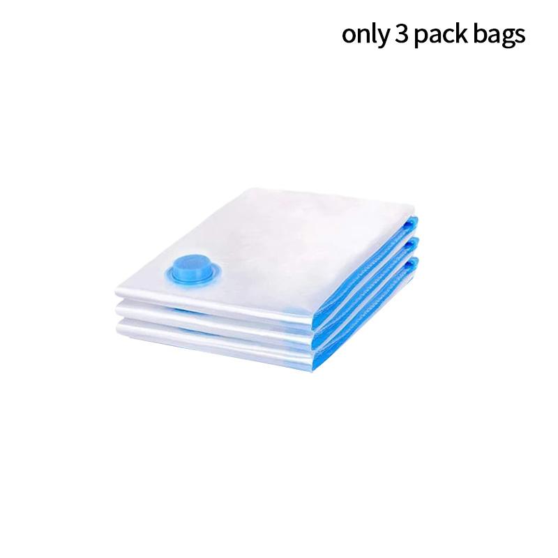 1/3/5pcs Vacuum Storage Bags Seal Bag with Valve Vacuum Space Saving Clothes Organizer Wardrobe Pillow Bedding Blanket Storage
