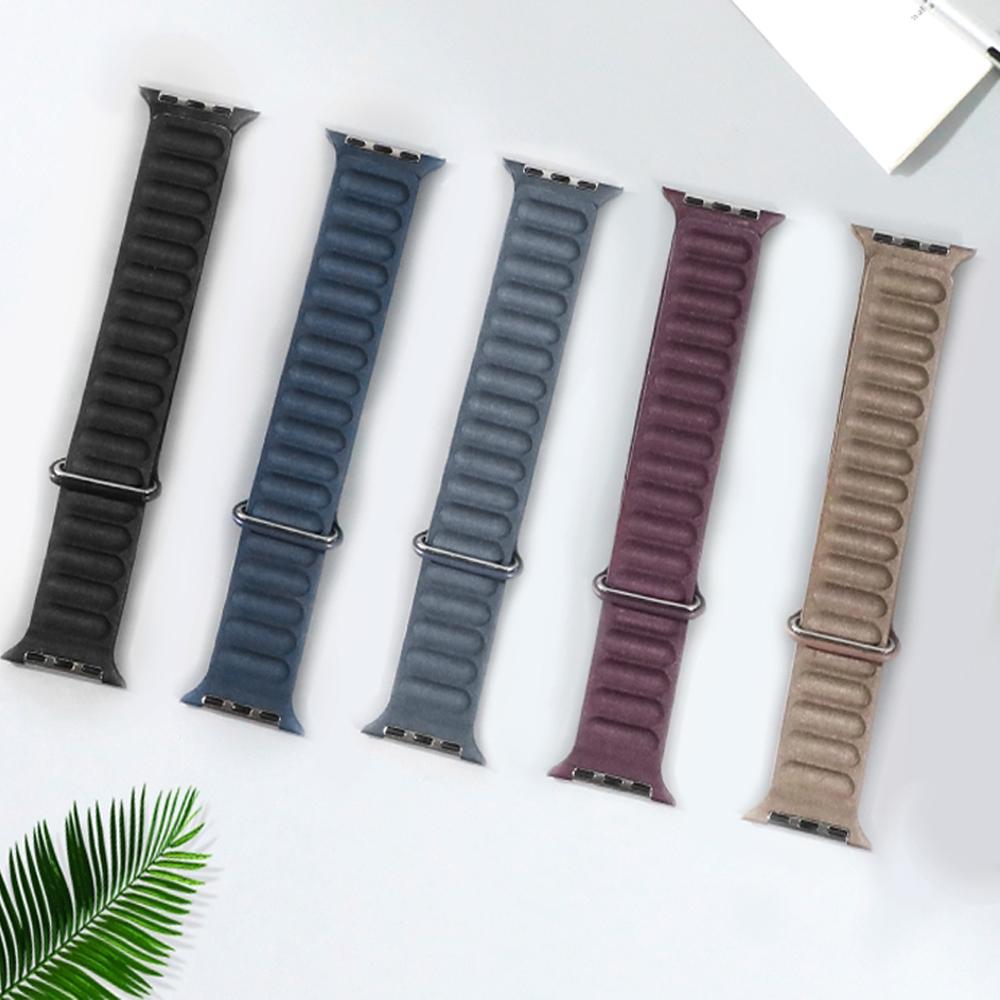 Magnetisches Schleifenband für Apple Watch Armbänder 44mm 40mm 49mm 45mm 41mm 38mm Feingewebtes Armband iWatch Series 9 8 6 7 SE Ultra 2 3 11 Armband