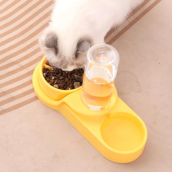 Dog Feeder Automatic Pet Water Dispenser Slow Feeder Bowl for Pets Anti-Choking Design Dry Wet Food Separation Bowl for Dog Cat