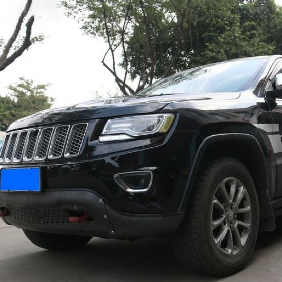 Headlight Cleaning Trim Decoration Bezels for Jeep Grand Cherokee 2014-16 Chrome