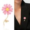 Stylish And Simple Oil-Dripping Small Daisy Brooch, Versatile Temperament, Sunflower Collar Pin, Anti-Light Pin