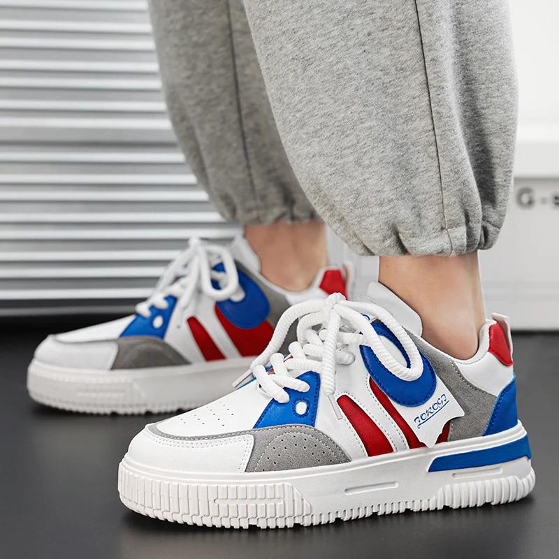 

SYTK New mesh breathable men s shoes with low top and thick sole Hong Kong trend shoes 44