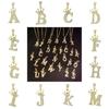 Luxurious Gold Alphabet Necklace With Crown Pendant For Women And Girls