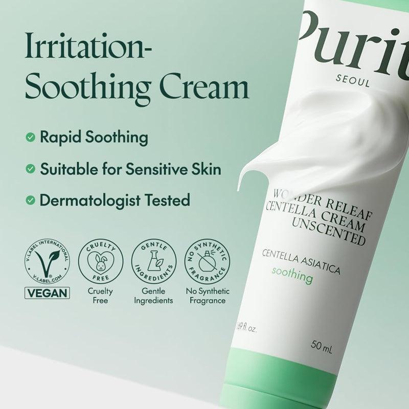 Purito Wonder Releaf Crème Centella Sans Parfum 50ml