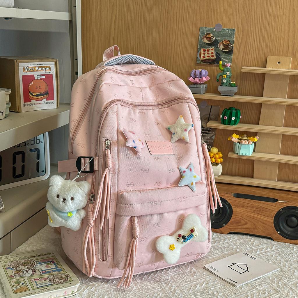 Zaino zaino scolastico coreano ins nicchia ragazze delle scuole medie e studenti delle scuole elementari alto valore carino grande capacità zaino dall'aspetto super bello