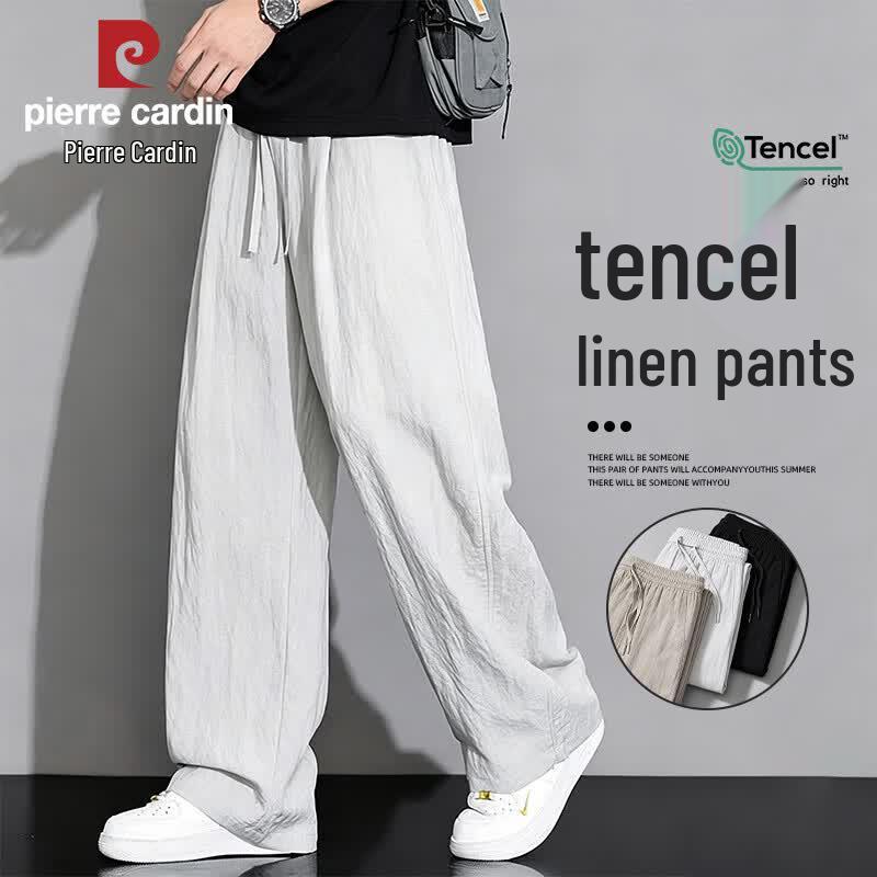 Pierre Cardin Men s Summer Linen Tencel Casual Pants L