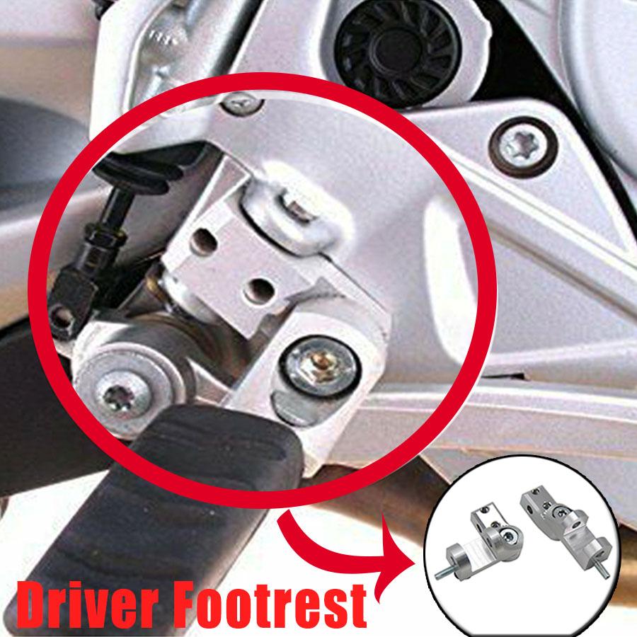 2PC Universal Silver Aluminum Motorcycle Foot Peg Passenger Footpeg Lowering Kit