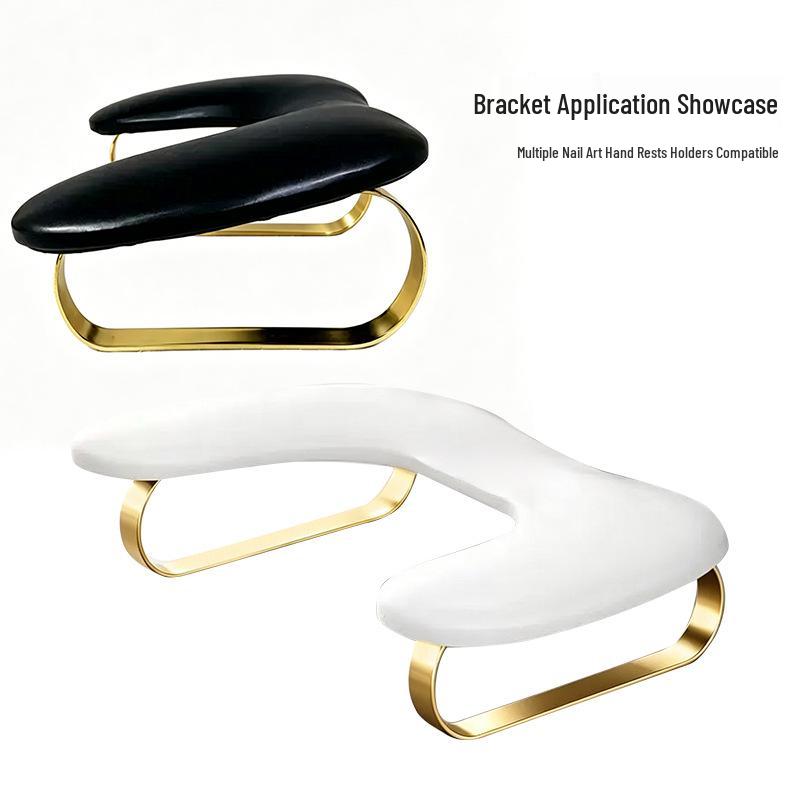 Electroplated Gold Nail Salon Hand Rest - Customizable Nail Art Accessory