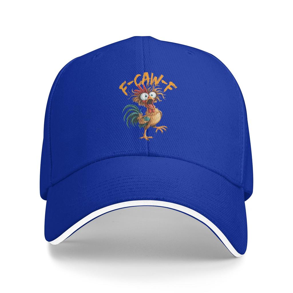 F Caw F Rooster Funny Bird Chicken Whisperer Fawk Meme Casual Baseball Cap Outdoor Trucker Hat Summer Trendy Baseball Caps