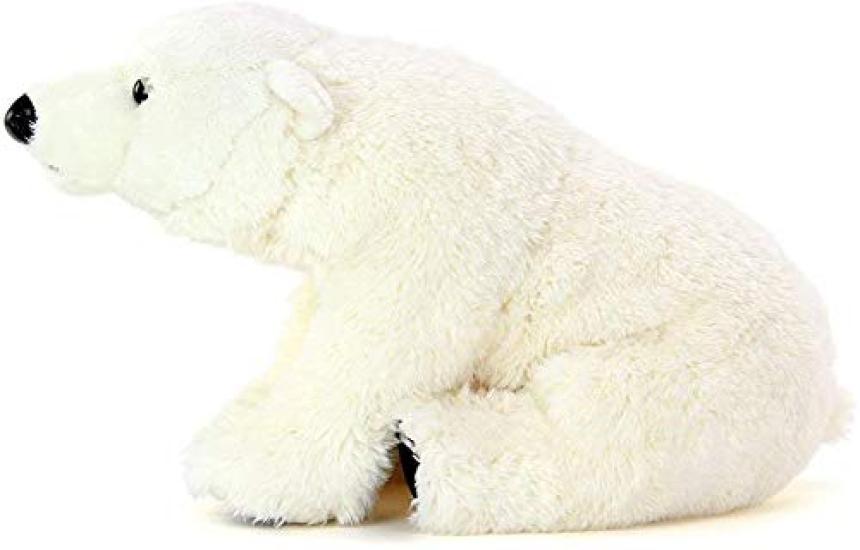 Carolata Polar Bear Plush Toy (Real Animal Family ParentSoft Touch) Realistic Animal Bear Stuffed Toy Doll Gift Present Birthday (Twice Tested) 
