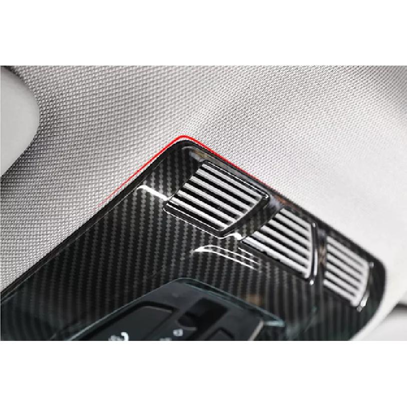 ABS Carbon Fiber Front Reading Lamp Frame Cover Trim For BMW X5 X6 F15 2014-2018