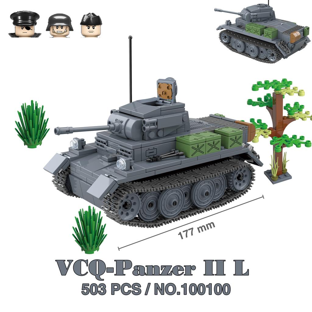 Military Tanks Stuart SdKfz251 PanzerVI Sherman US Army Quan Guan WW2 Soldier Figure Model Building Block Brick Kid Children Toy