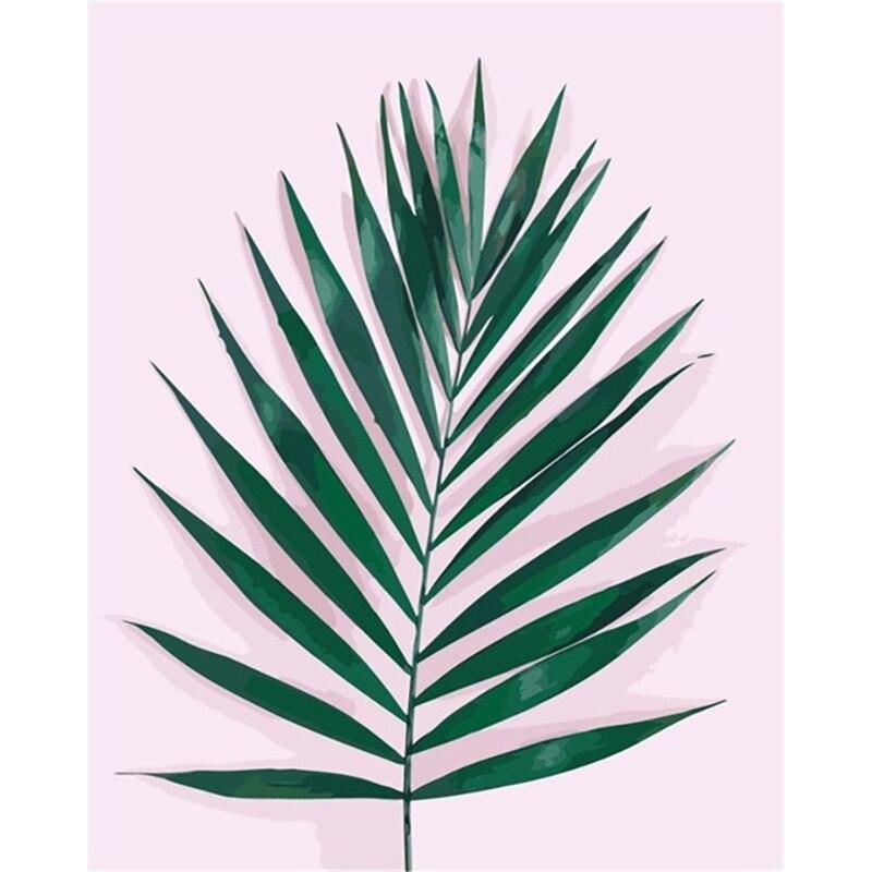 New DIY 5D Diamond Embroidery Scenery Cross Stitch Plant Leaves Diamond Painting Sunset Full Round Drill Home Decor Gift