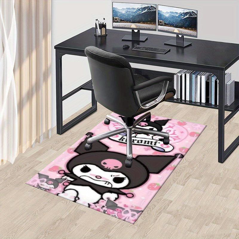 

1pc Sanrio Kuromi Mermaid Printed Office Carpet Rectangle Rug Under The Table,Perfect Room Decor for Living Room, Bedroom, Kitchen, Non-slip Floor Mat 60cm by 90cm