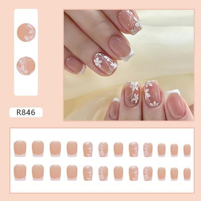 Fake Nails Long Press On Nails Square Full Cover On Nails NailsGradual Change Designs Extra Long With 2ml Glue