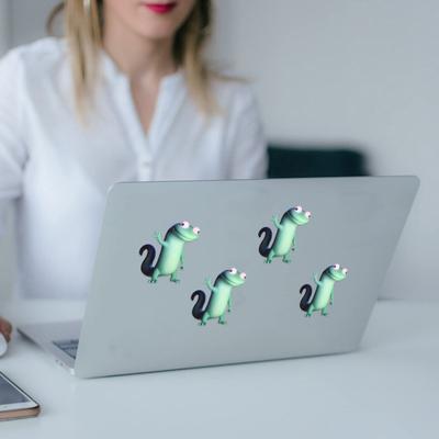 Eidechsen-Sticker Niedlicher Gecko Vinyl-Aufkleber Laptop Wasserflasche Autofenster DIY Bastelaufkleber Lustiges Reptil Geschenk für Gecko-Liebhaber