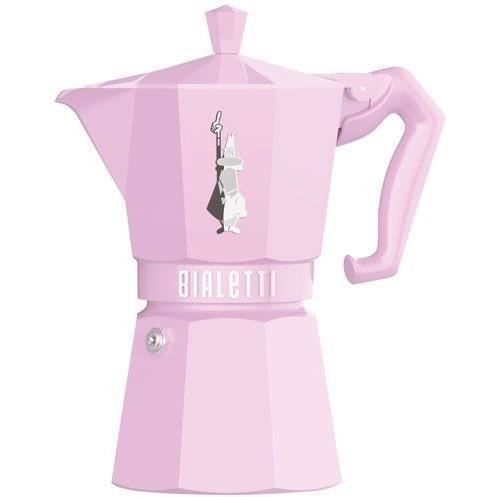 Cafetière Italienne - BIALETTI - MOKA Exclusive - 6 tasses - Rose pastel