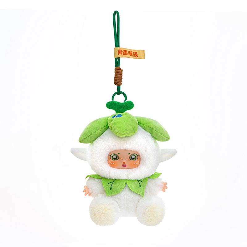 14cm Flower Elf  Doll Plush Toy Cute Figure Toys Keychain Kawaii Sunflower Elf Figures Bag Backpack Pendant Kid Gift