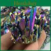 Mesmerizing Natural Quartz Crystal Rainbow Titanium Cluster For Spiritual Collections
