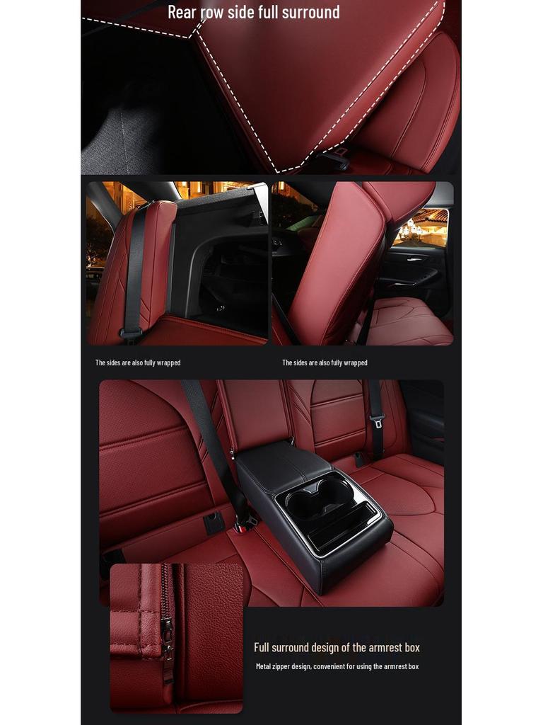 Universal Genuine Leather All-Season Car Seat Cover for Five-Seat Models