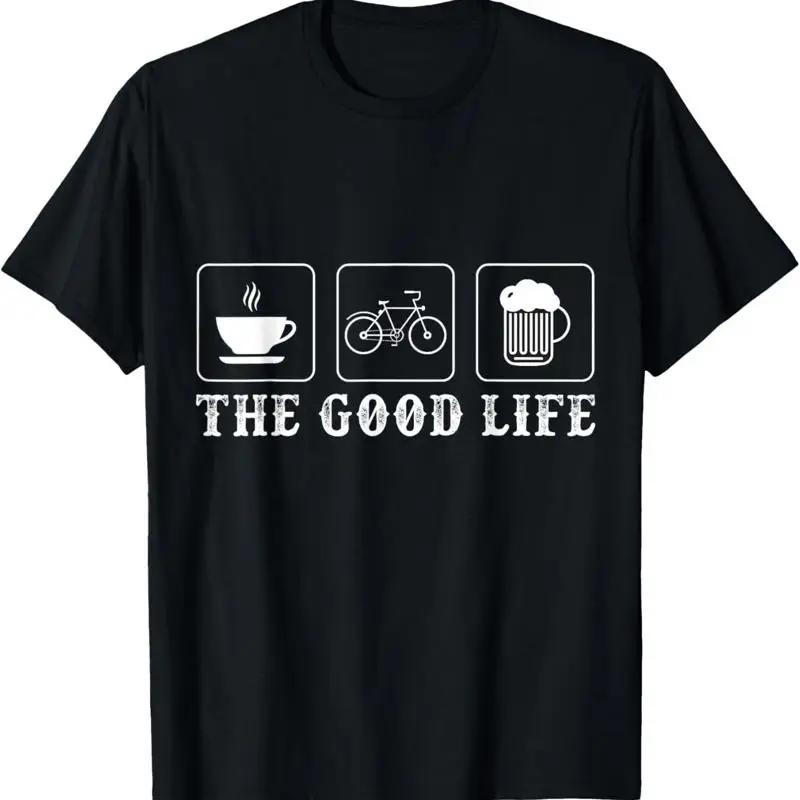 Funny Bicycle Beer Good Life Cycling T Shirt S разноцветный