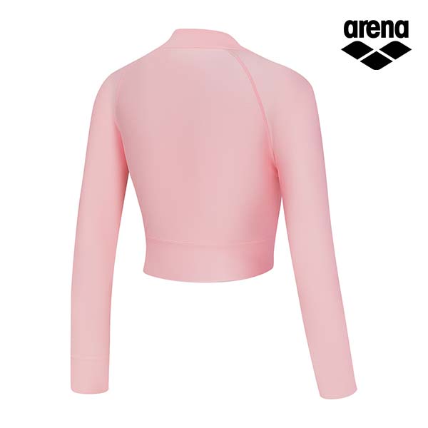 Alena New Wave Leisure Crop Zip-Up Rash Guard A4Bl1Qr42Pnk