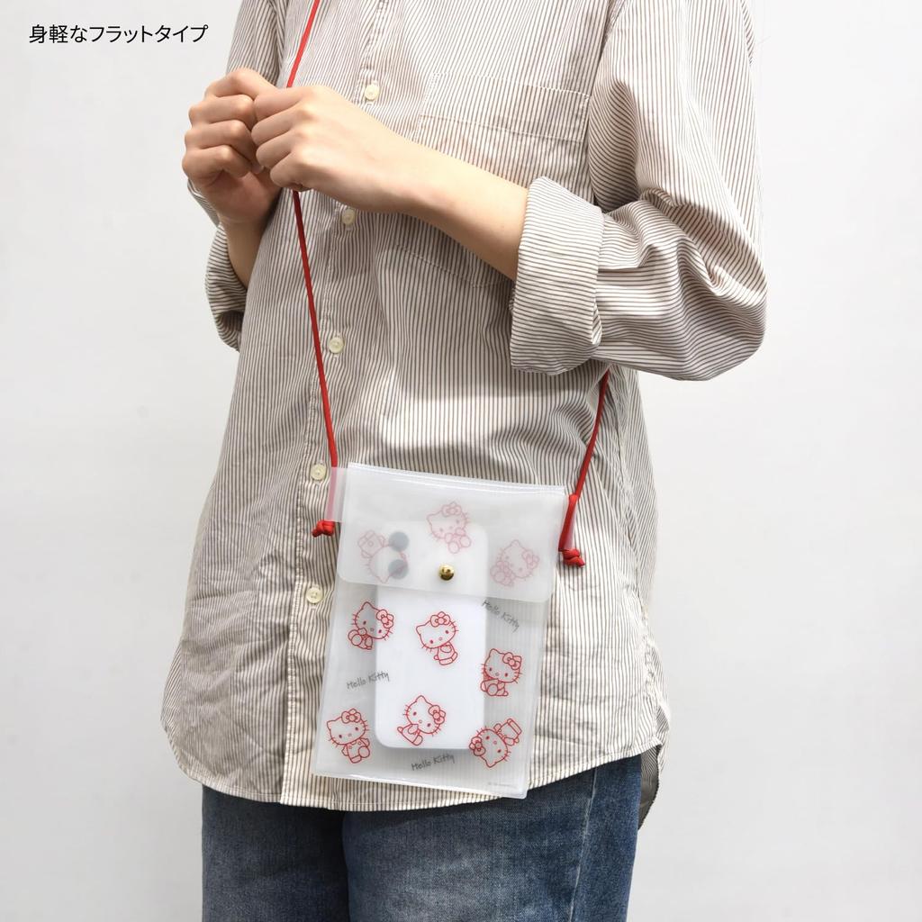 Gourmandies Sanrio Characters IIIIpocket Clear Smartphone Pouch Hello Kitty SANG-530KT