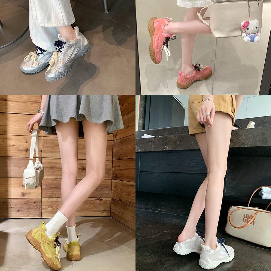 Grape mother studiolee inner height increase classic soft baseplate shoes round head splicing breathable mesh German training Forrest Gump shoes