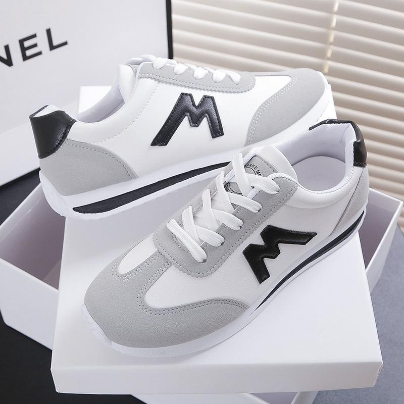European and American solid color Forrest Gump little white shoes women's 2025 spring and summer new versatile color matching fashion white sports an