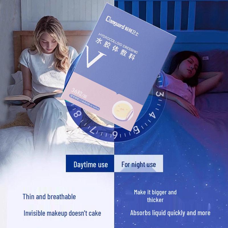 Hydrokoloidní neviditelné náplasti na akné - Průhledné, tenké, kulaté izolační korektory