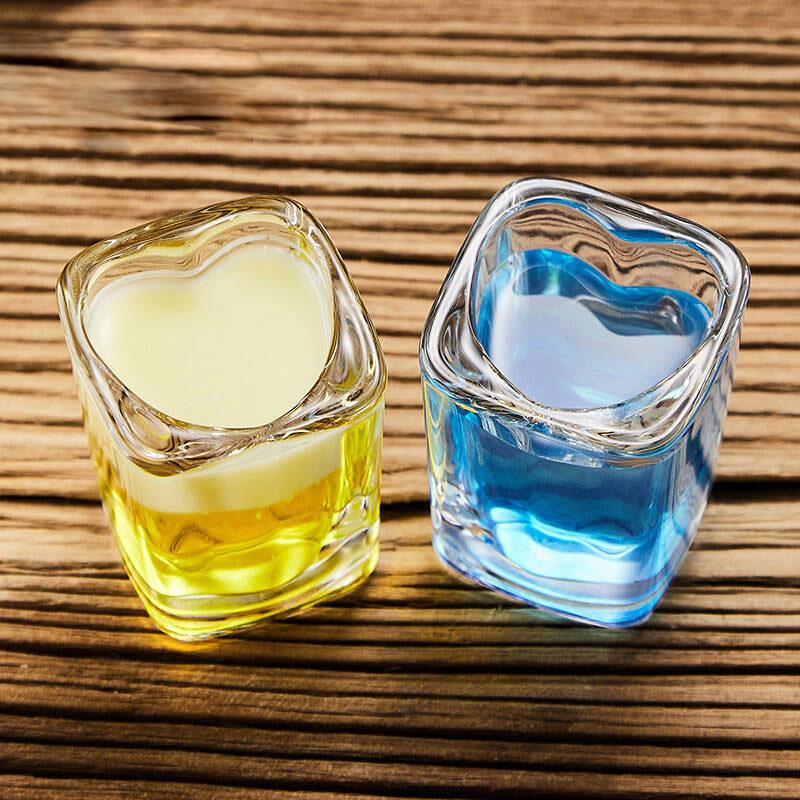 70ml/45ml Weingläser Transparenter Espressotasse Bar Klassisches Whiskeyglas Haushalts-Kaffeetasse Exquisites Glaswaren Neujahrsgeschenk