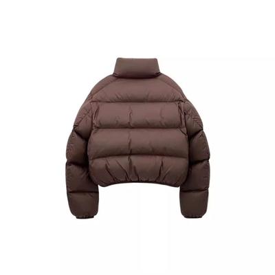 Coffee Kendou Short Down Jacket Women's New White Duck Down Bread Jacket Winter Stand-up Collar Small Jacket