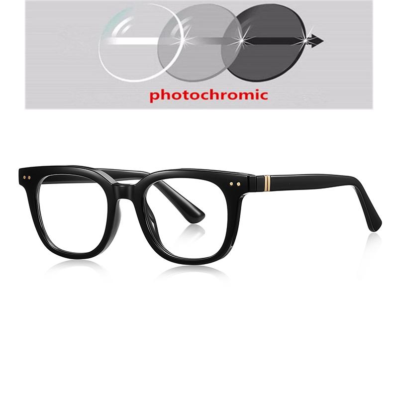 Transparent Blue Frame Square Short-Sight Prescription Glasses For The Nearsighted  Myopia Eyeglasses  0 -0.5 -0.75 To -6.0