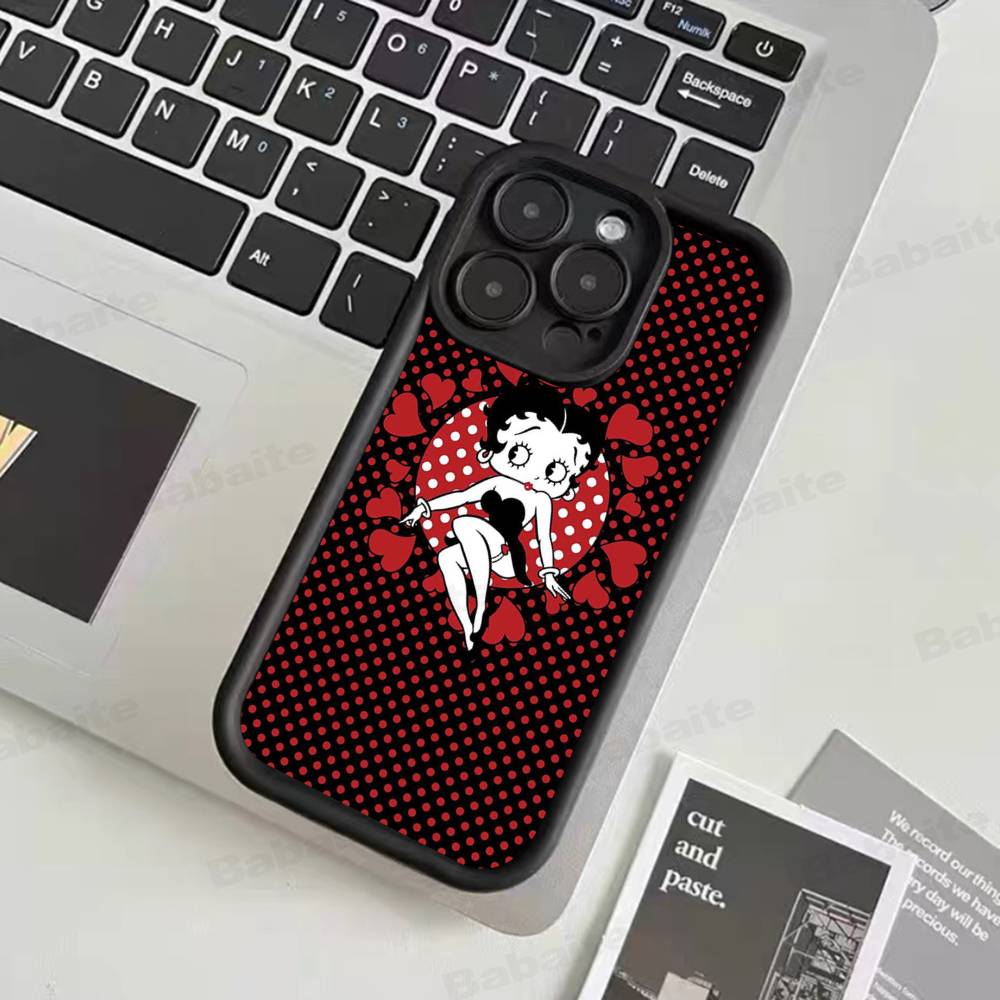 Sexy Girl B-Betty Boop Phone Case For IPhone 17 16 15 14 13 Pro Max Plus 12 11 Cover