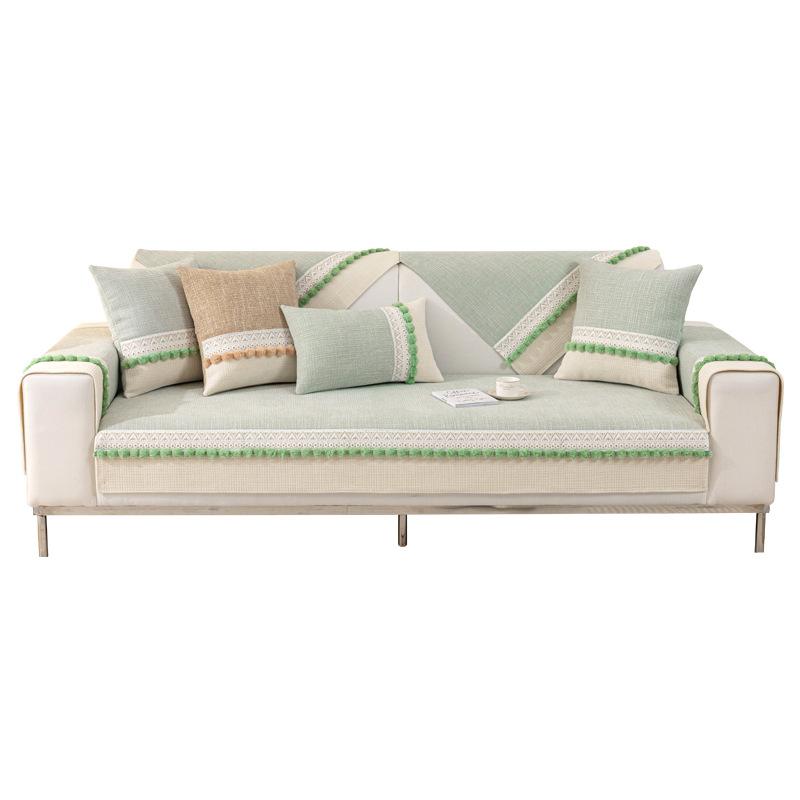 Light French Sofa Cushion Universal In All Seasons Chenier Non-Slip Leather Sofa Cover  New Seat Cushion Sub-Cover Cloth Towel