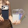 Glitter Diamond Camera 2 In 1 Phone Case For iPhone 16 15 Plus 17Air 14 13 12 11 16 17 Pro Max Luxury Protector Shockproof Cover