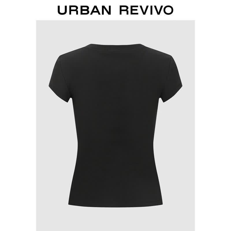 UR Women s Slim Fit V-Neck Short Sleeve T-Shirt M