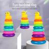 Colorful Rainbow Stacking Rings Educational Toy for Toddlers (Ages 1-3)