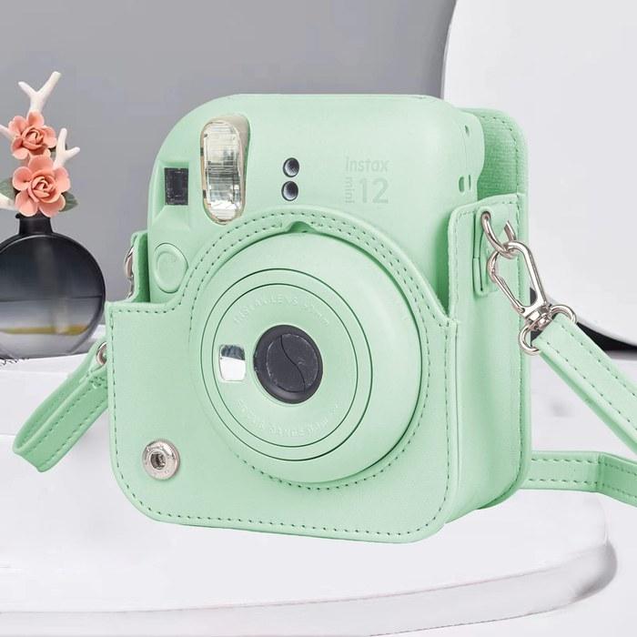 [Fujifilm] Instax Mini 12 Case, Camera Case, Mini 12 Film Camera Cover, New Model, Full Protection, Scratch Prevention, Portable, Shoulder