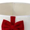 AS60-Plush Christmas Tree Skirt Holiday Decoration With Bowknot Reusable Tree Stand Skirt For Indoor Outdoor