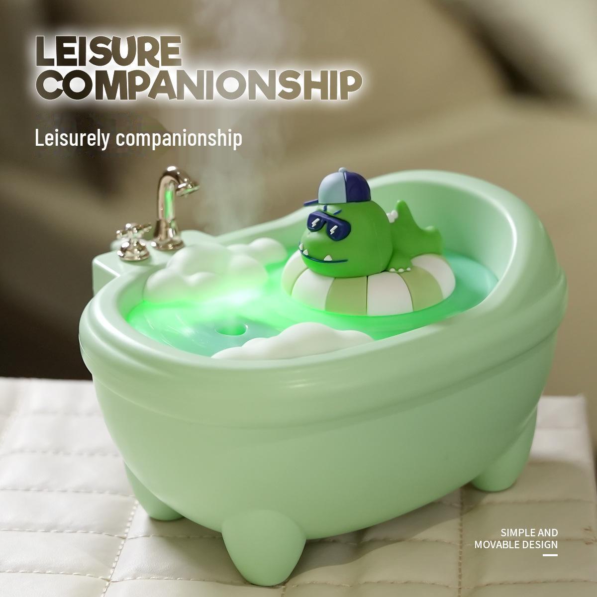 

USB-увлажнитель для ванной: Красочный атмосферный свет, увлажняющий распылитель воздуха для дома или спальни Cool Dragon зелёный