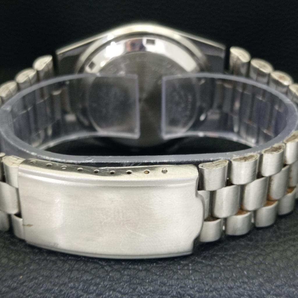 GENUINE VINTAGE SEIKO 5 AUTOMATIC JAPAN MENS 7019A BLACK DIAL WATCH a702396-5 R124-a702396