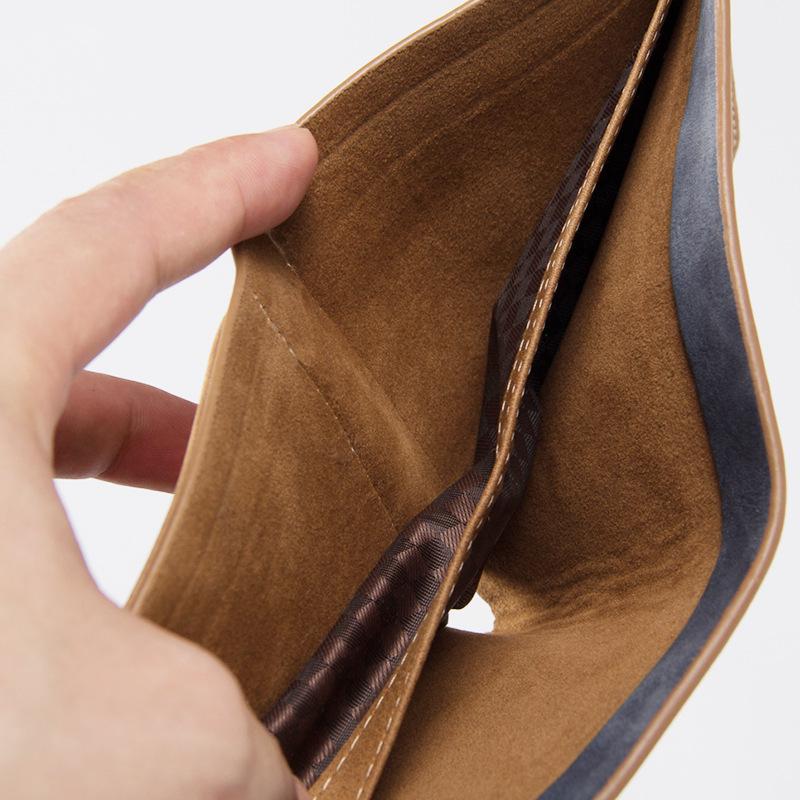 Baellerry Short Style Mens Wallets Business Card Holder Faux Leather Bifold Wallet Purse for Men Gifts GZW