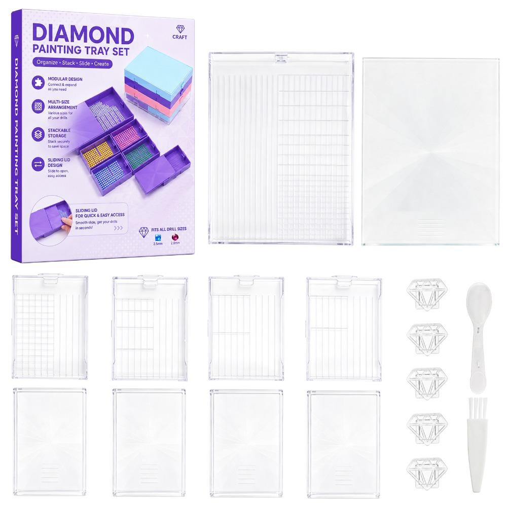 Multi-grid Diamond Sorting Tray Anti-spill Diamond Sorting Plate New Drill Storage Box Art Lovers