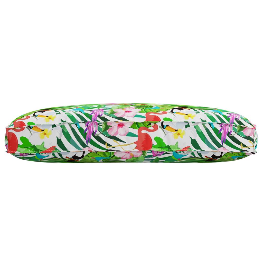 Cushion Floral Multicolored 120 x 80 x 12 cm Oxford Fabric