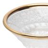 Aoyama Glass, Chiyoguchi (small sake cup/dish), approx. 7cm, Kiku (chrysanthemum) design, gold-plated, made in Japan, AMG-KM-K5G