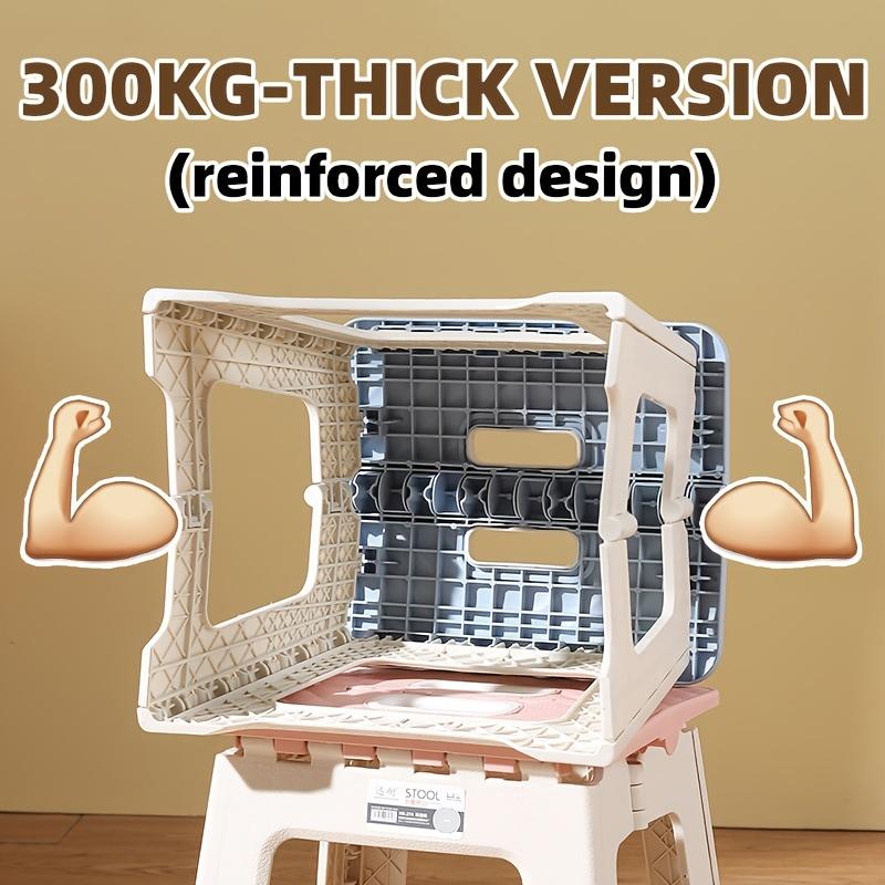 1pc portable and lightweight folding stool, high load-bearing capacity, suitable for outdoor camping and home use